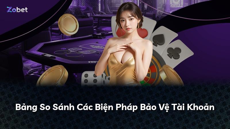 Bảng So Sánh Các Biện Pháp Bảo Vệ Tài Khoản