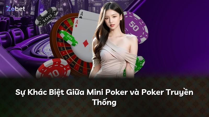 Sự Khác Biệt Giữa Mini Poker và Poker Truyền Thống